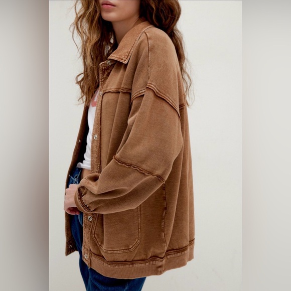 We The Free Cotton-Terry Cardi in Cream - Picture 2 of 14